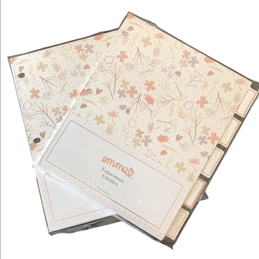 Hilroy 2 Pack Emma Verde Dividers New In Package